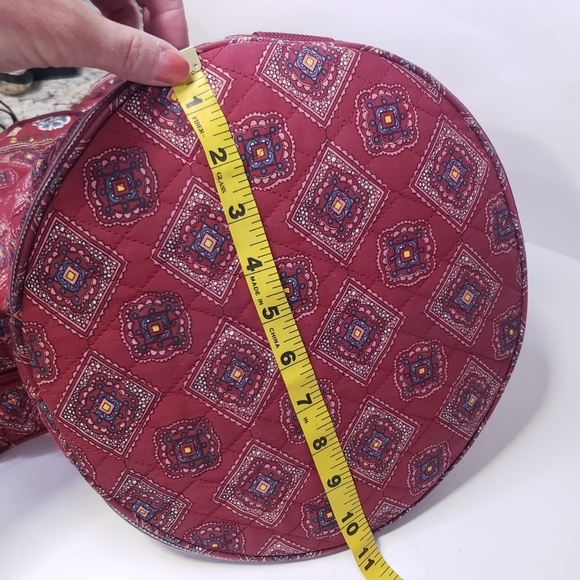 Americana by Sharif Large Quilted Drawstring Duffel Bag Travel Bag Backpack - Picture 6 of 12